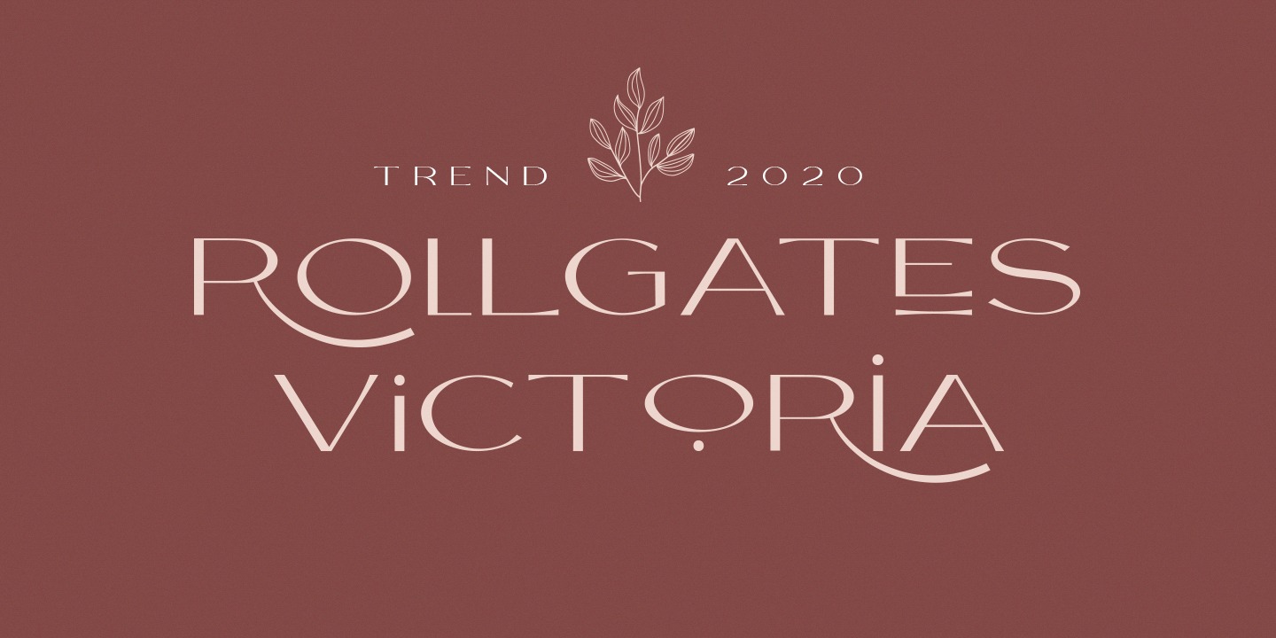 Przykład czcionki Rollgates Victoria